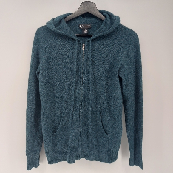 C By Bloomingdales Teal Cashmere Team Size XS - Picture 1 of 7